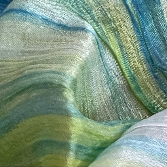 NWT Lua 100% Organic Silk Hand -Dyed Scarf - Picture 3 of 15